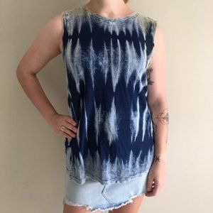 Cloth & Stone Tie-Dye Sleeveless Open Back Top